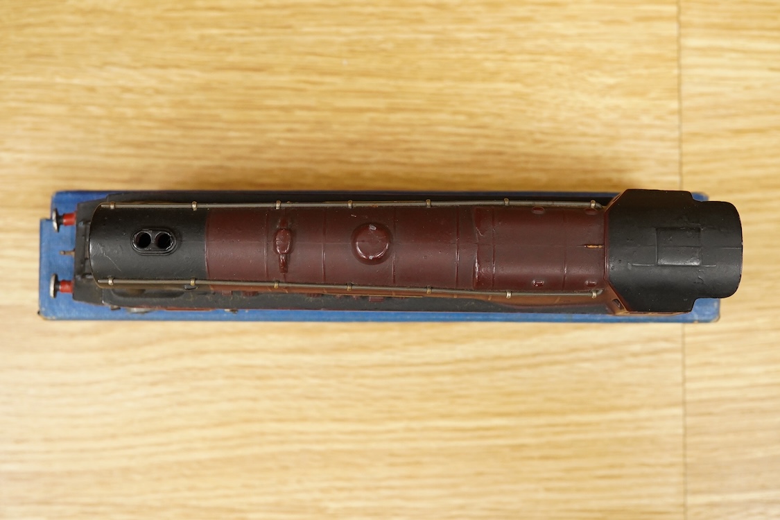 A collection of Hornby Dublo railway for 3-rail running, including two locomotives; an LMS Duchess of Athol 4-6-2, locomotive box, tender unboxed, and a boxed BR Standard Class 4 2-6-4T, 80054, together with five boxed b